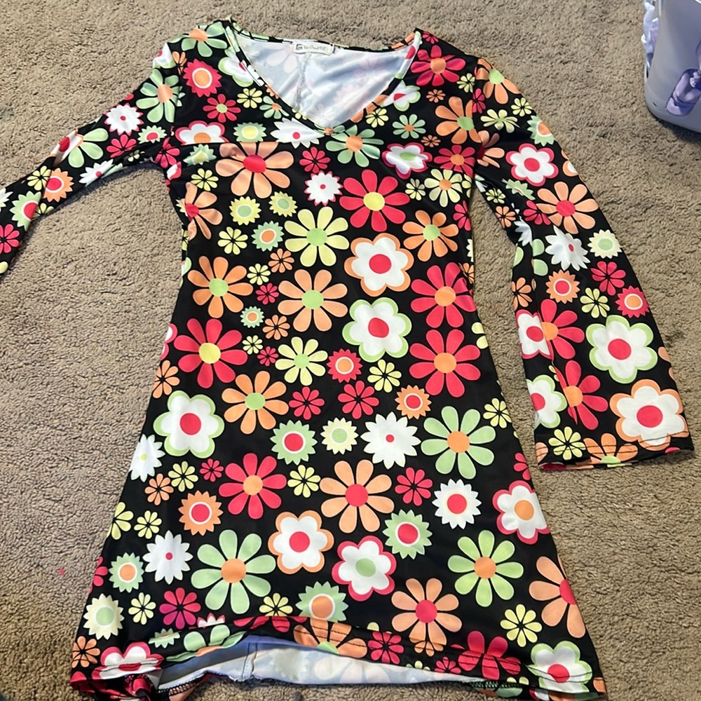 70’s Floral Print Dress